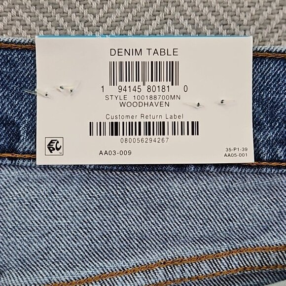 Mode of One Jeans Men's 36W 32L Blue Denim Stretch Straight Leg Quiet Luxury NWT - Picture 13 of 16